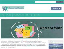 Tablet Screenshot of mentalhealthfoundation.net